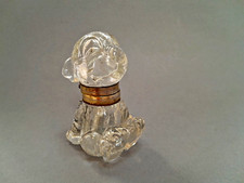 1920s VINTAGE CZECH BONZO DOG NOVELTY GLASS INKWELL Rd No 719074