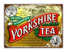 Yorkshire Tea Style Metal Sign
