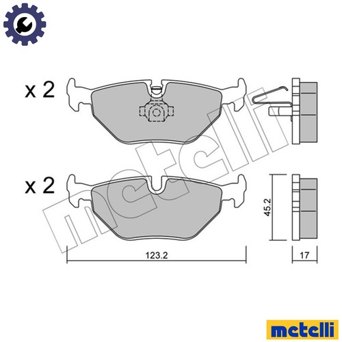 Brake pad set disc - brake,