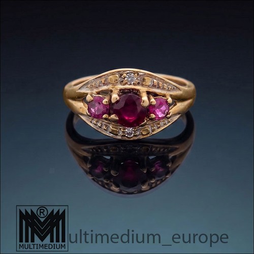 333 yellow gold - , ruby