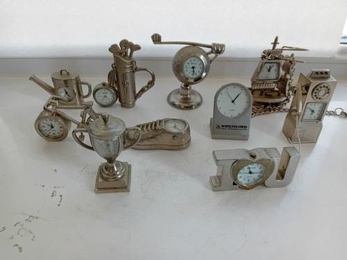 Miniature novelty clock bundle - clock,
