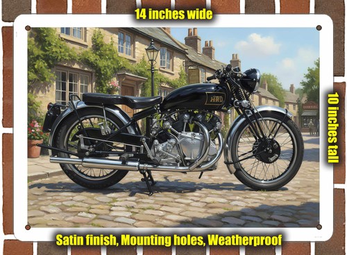 Metal sign 1946 vincent - metal,