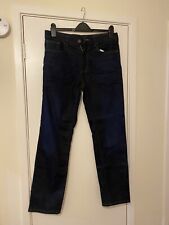 Tesco Denim Jeans Mens 34x30 Dark Blue Straight Leg Stretch NEW with Tags.