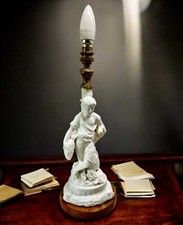 Antique white bisque porcelain - white,