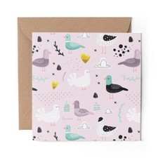 1 x Blank Greeting Card Pigeon