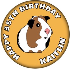 Personalised Guinea Pig  Happy