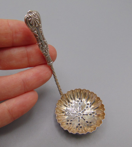 Sterling silver sifter spoon - silver,