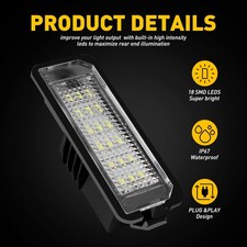 2pc LED License Light Plate