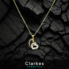 Ladies 9ct Gold Zircon Heart