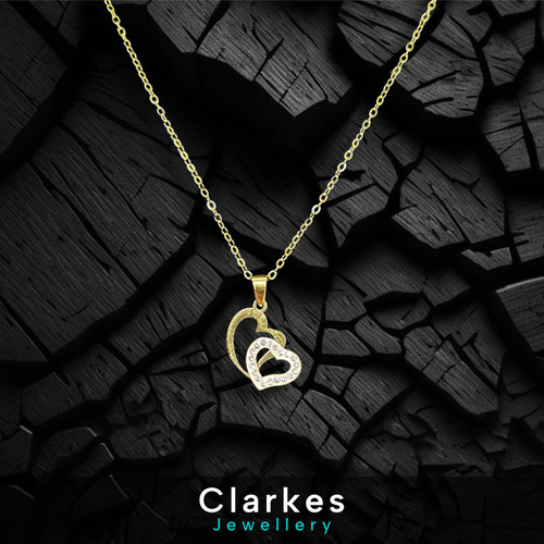 Ladies 9ct gold zircon - ladies,
