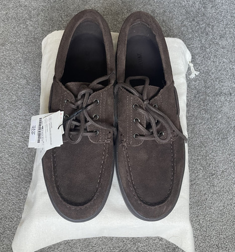 Zara leather deck shoes - shoes, brown