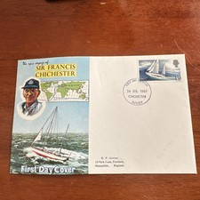 GB 1967 Francis Chichester first day cover Chichester