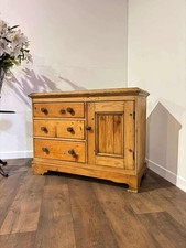 Victorian Stripped Pine Dresser Base