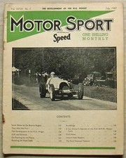 MOTOR SPORT Magazine July 1942