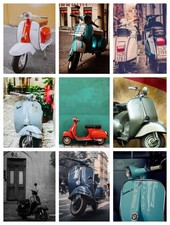 MOPED SCOOTER VESPA POSTER -