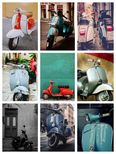 Moped scooter vespa - scooter,