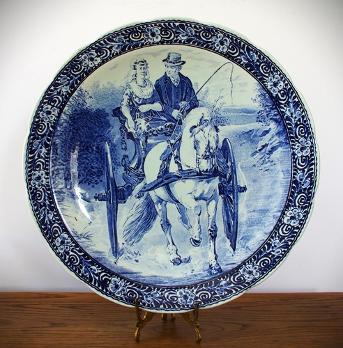 Vintage boch blue - boch, horse