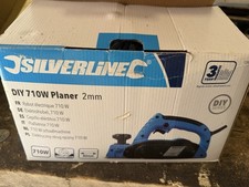 Silverline 128891 Electric Planer 710w - 82mm with 2mm Planing FREEPOST