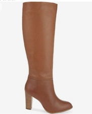 REISS Tan Brown LEATHER BOOTS Knee High Size UK 6 EU 39 RRP £265