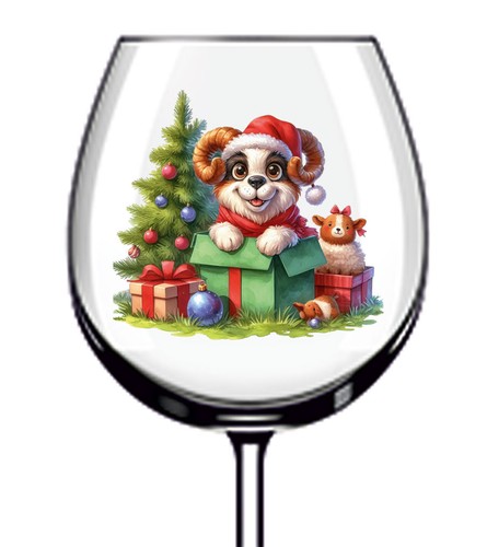 12x colourful christmas funny - colourful,