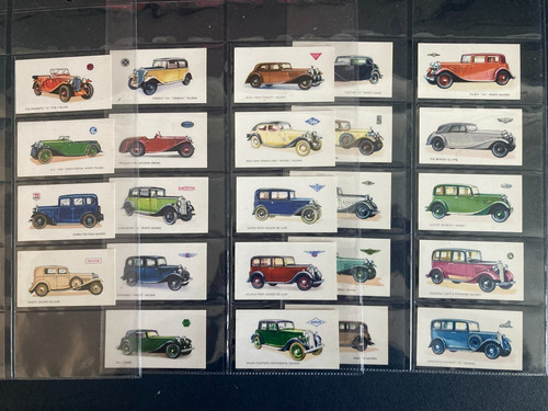 Cigarette cards motor cars - motor,