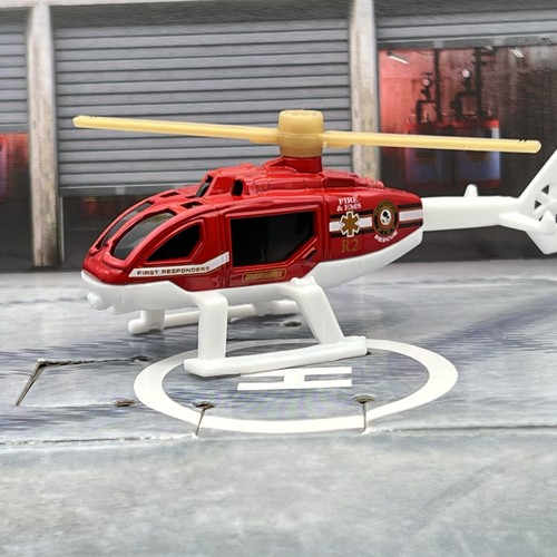 Matchbox rescue helicopter red - helicopter,