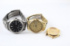 Mens Seiko Watches Titanium Quartz WORKING x 3