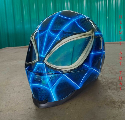 Spiderman teal motorcycle - spiderman,