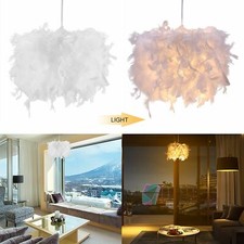 Feather Lampshade Ceiling