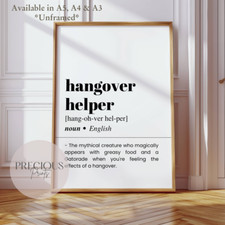 Hangover Helper Funny Bar