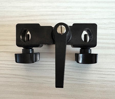 Camera Tripod Dual Head Grip Swivel clamp .