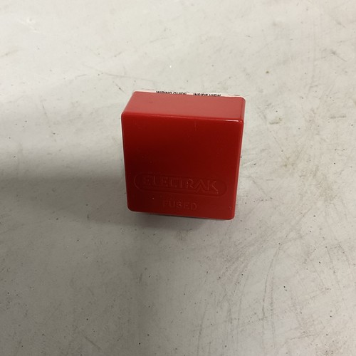Electrak fused plug - plug, red