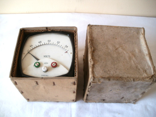 Vintage record volt meter - vintage,