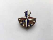 1951 FESTIVAL OF BRITAIN STARFEST MADE SOUVENIR ENAMEL LAPEL BADGE