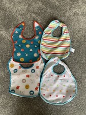 Mothercare And Boots Four Baby Bibs