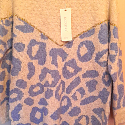 Exquiss beige blue leopard - exquiss's,