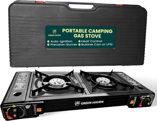 Double burner camping - burner, stove