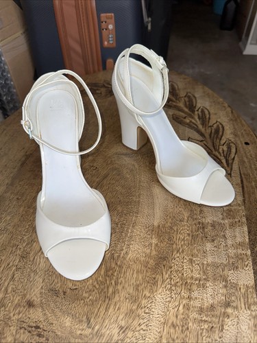 Zara basics white patent - white,