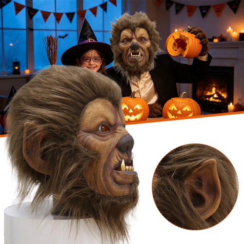 Werewolf mask latex - mask, full