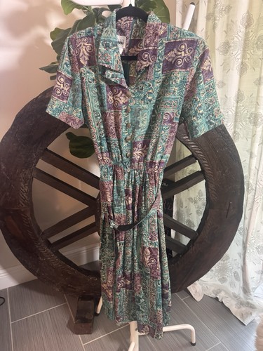 Vtg 90s leslie fay midi - leslie,