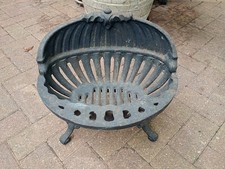 Vintage solid cast iron fire