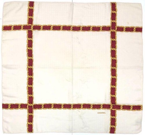 Chanel silk scarf beige - silk,