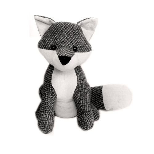 Two tone fabric fox doorstop - fox,
