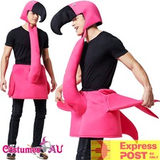 Mens Flamingo Costume Bird Zoo