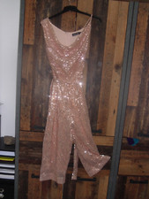 fabulous ladies Lavish Alice sequin crop jumpsuit size 6/8/10