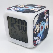 Pokemon 7 Color Chang Night Light Digital Alarm Clock #07