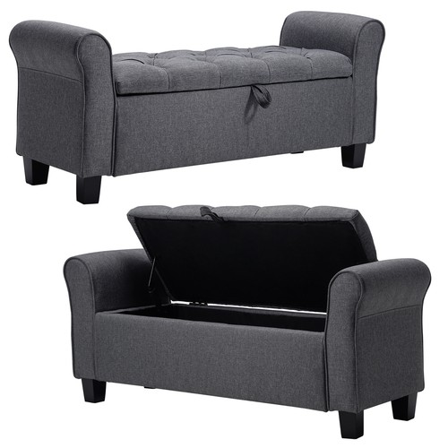 Linen upholstered storage - linen,
