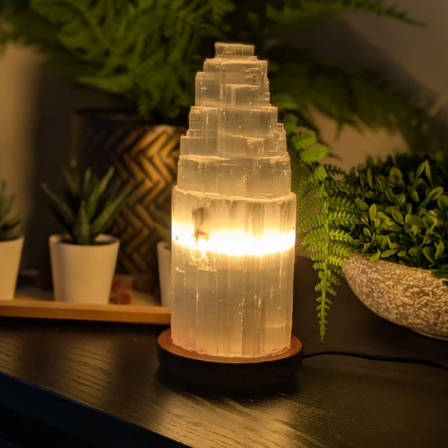 Selenite tower lamp dimmer - selenite, lamp┃dimmer