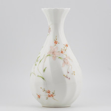 Vintage Porcelain Vase Wedgwood Bone China Campion Floral England 20th Century