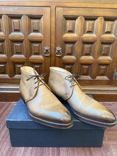 Antonio Meccariello 'Tyersall' Brown Hatchgrain Chukka Edward Green Lobb UK9